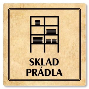 Sklad prádla, 148x148mm, pergamen, Utah